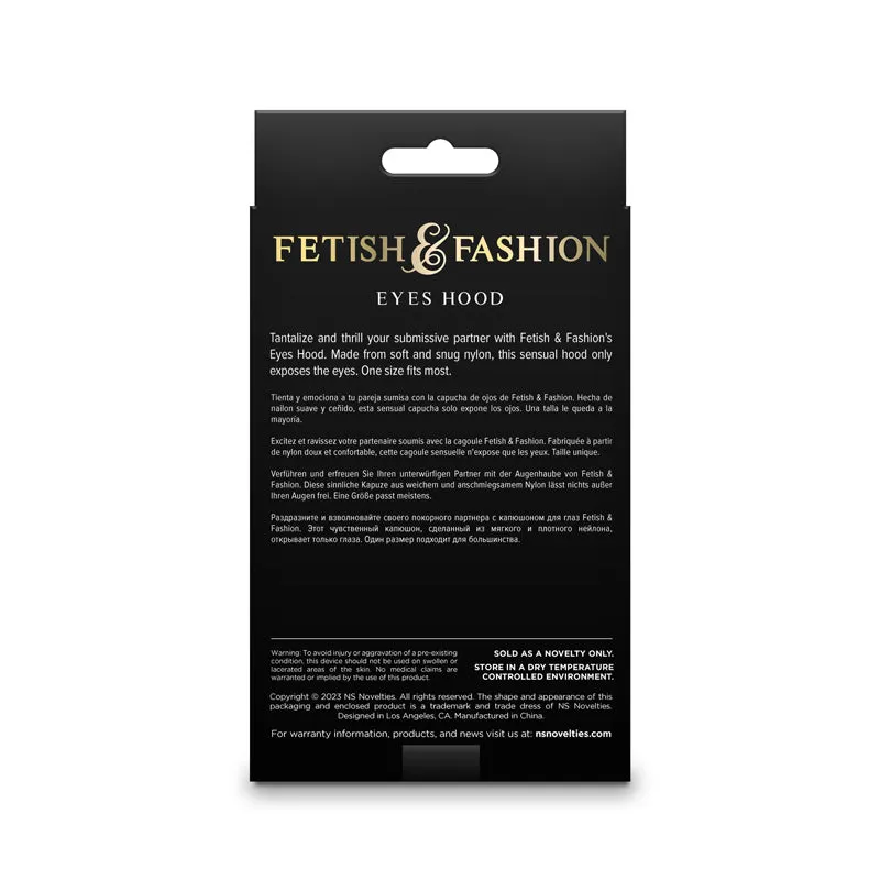Fetish & Fashion- Eyes Hood - White