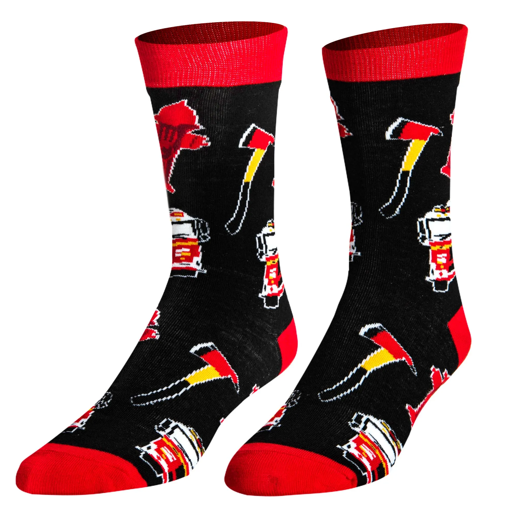 Firefighter - Mens Crew Folded - Crazy Socks | Stuffology Boutique