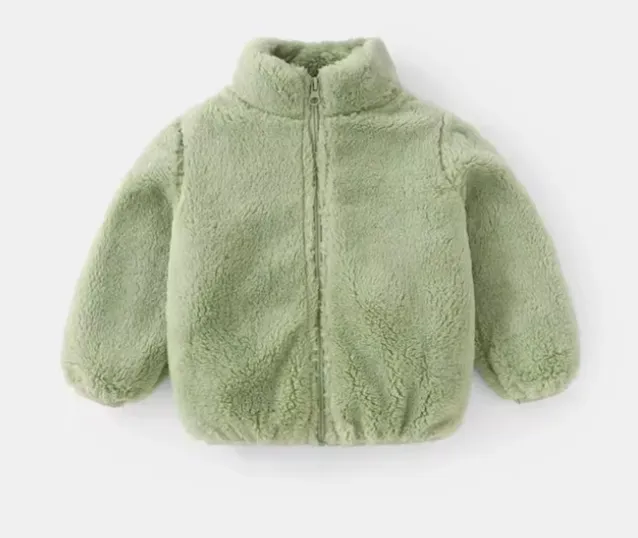 Fleece kids personalised zip up jacket