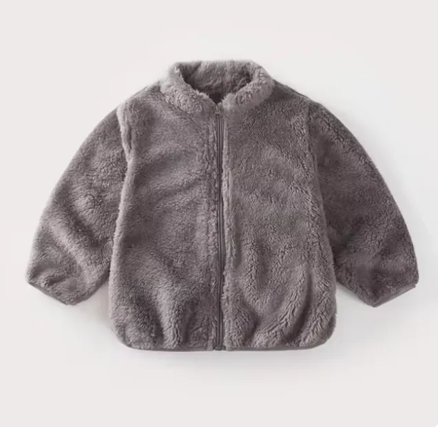 Fleece kids personalised zip up jacket