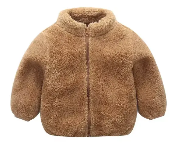 Fleece kids personalised zip up jacket