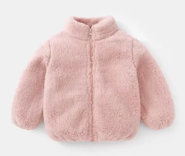 Fleece kids personalised zip up jacket