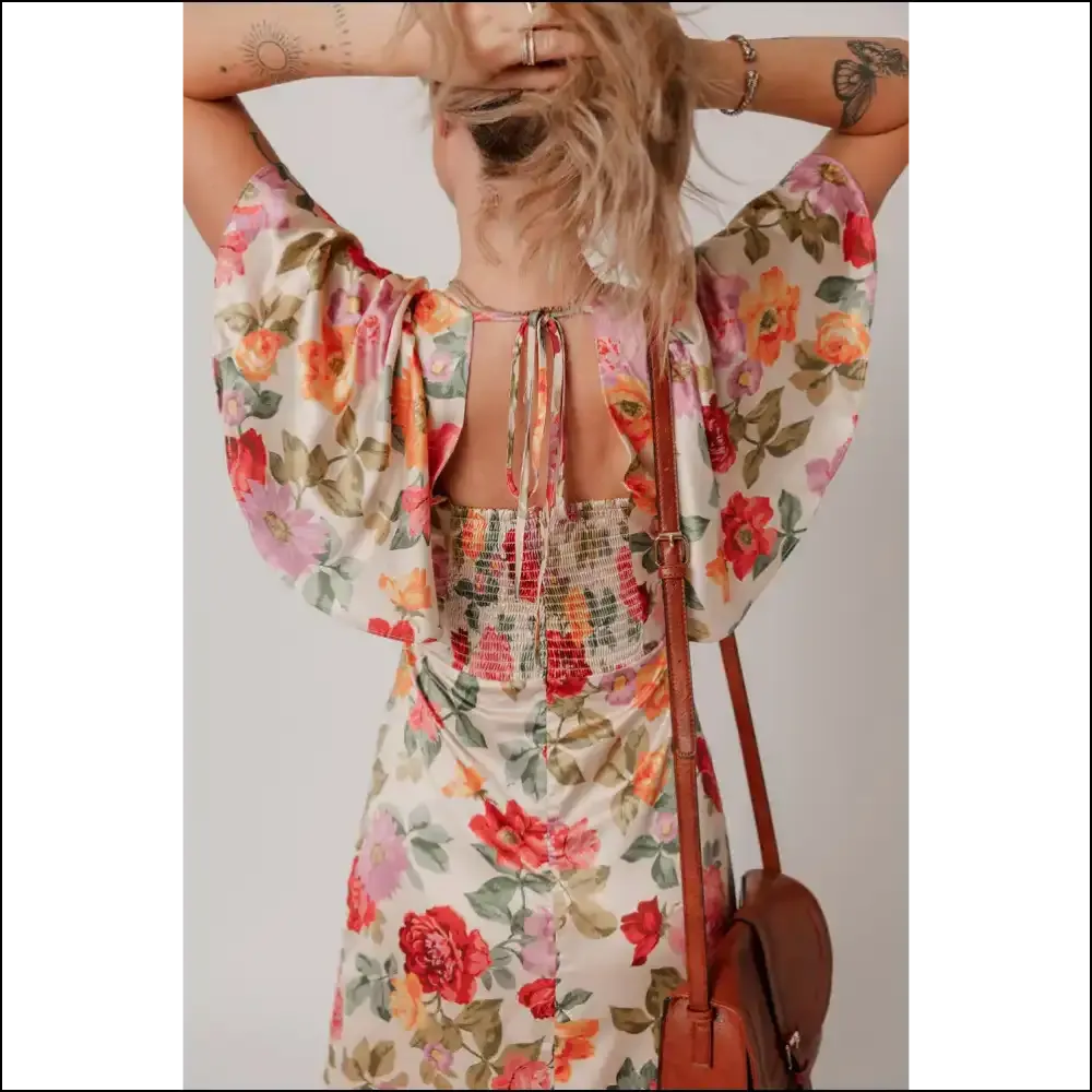Floral v Neck Slit Maxi Dress: so Comfy, Youll  Live in It! Needful Things