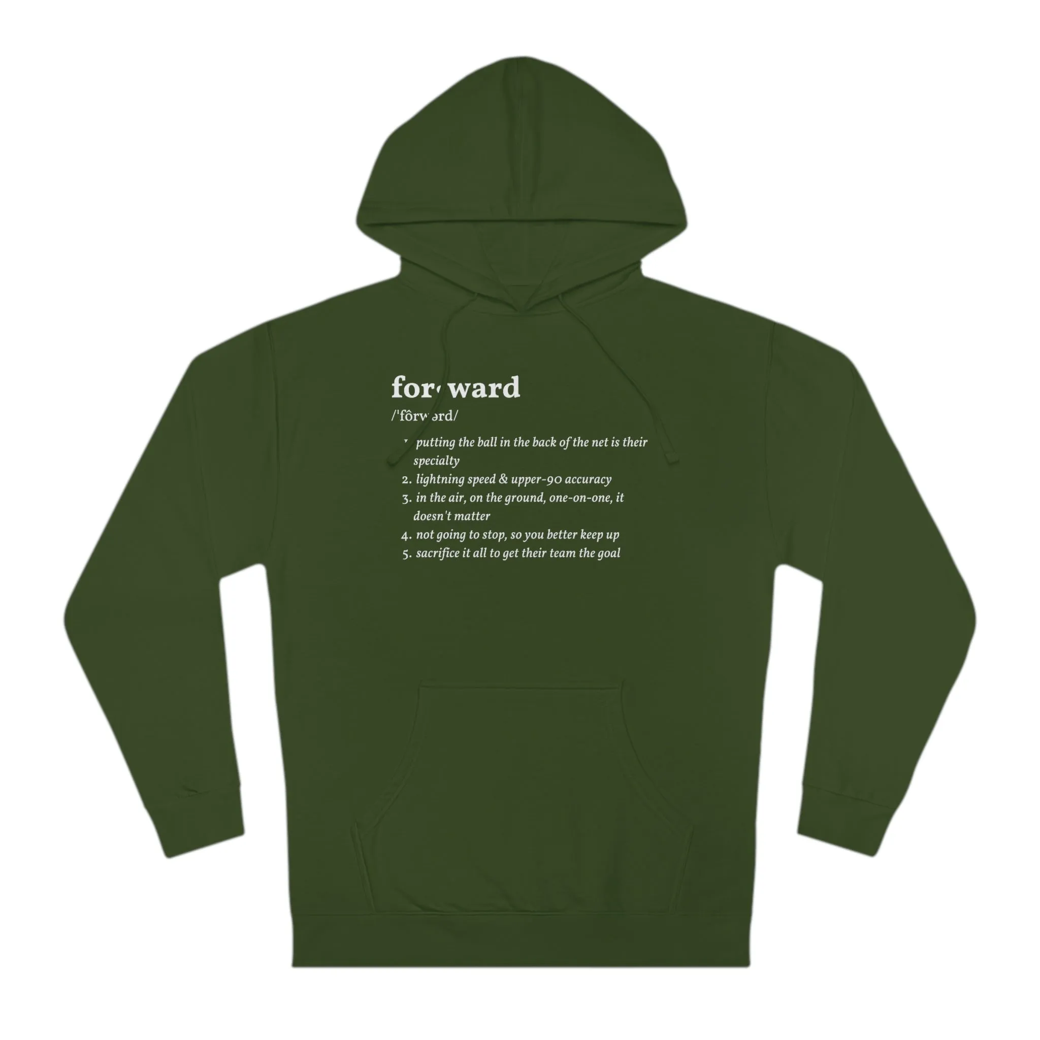 Forward Definition Adult Hooded Sweatshirt