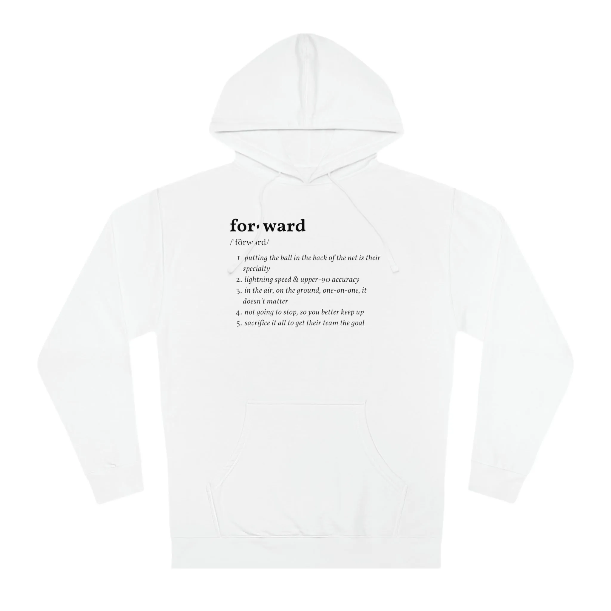Forward Definition Adult Hooded Sweatshirt