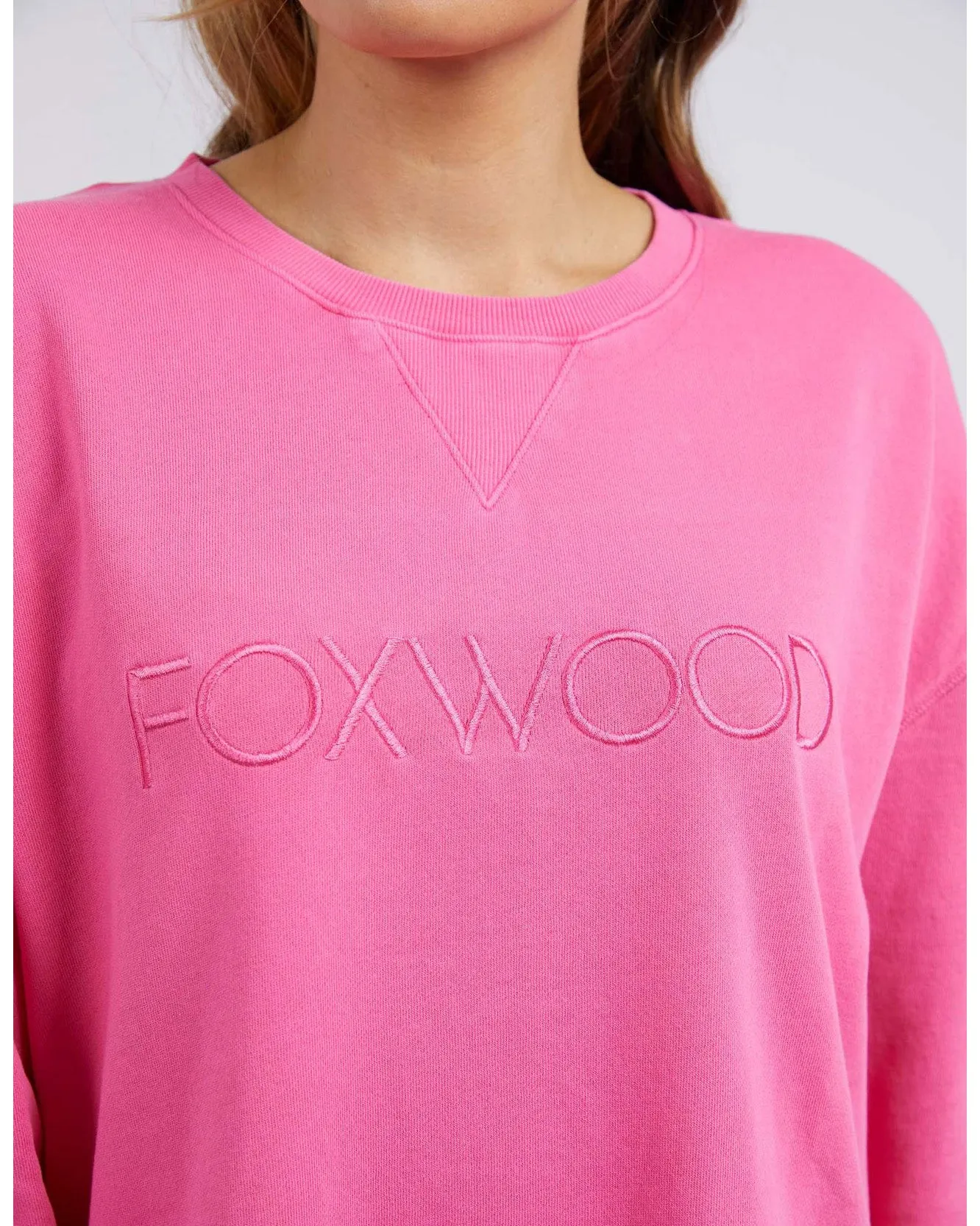 Foxwood Simplified Crew - Bright Pink