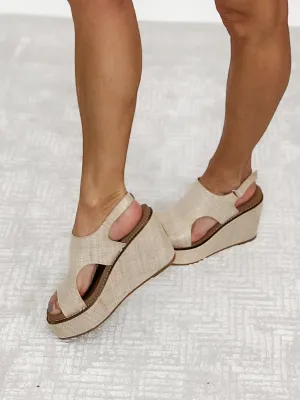 Freddie Raffia Wedge Sandal