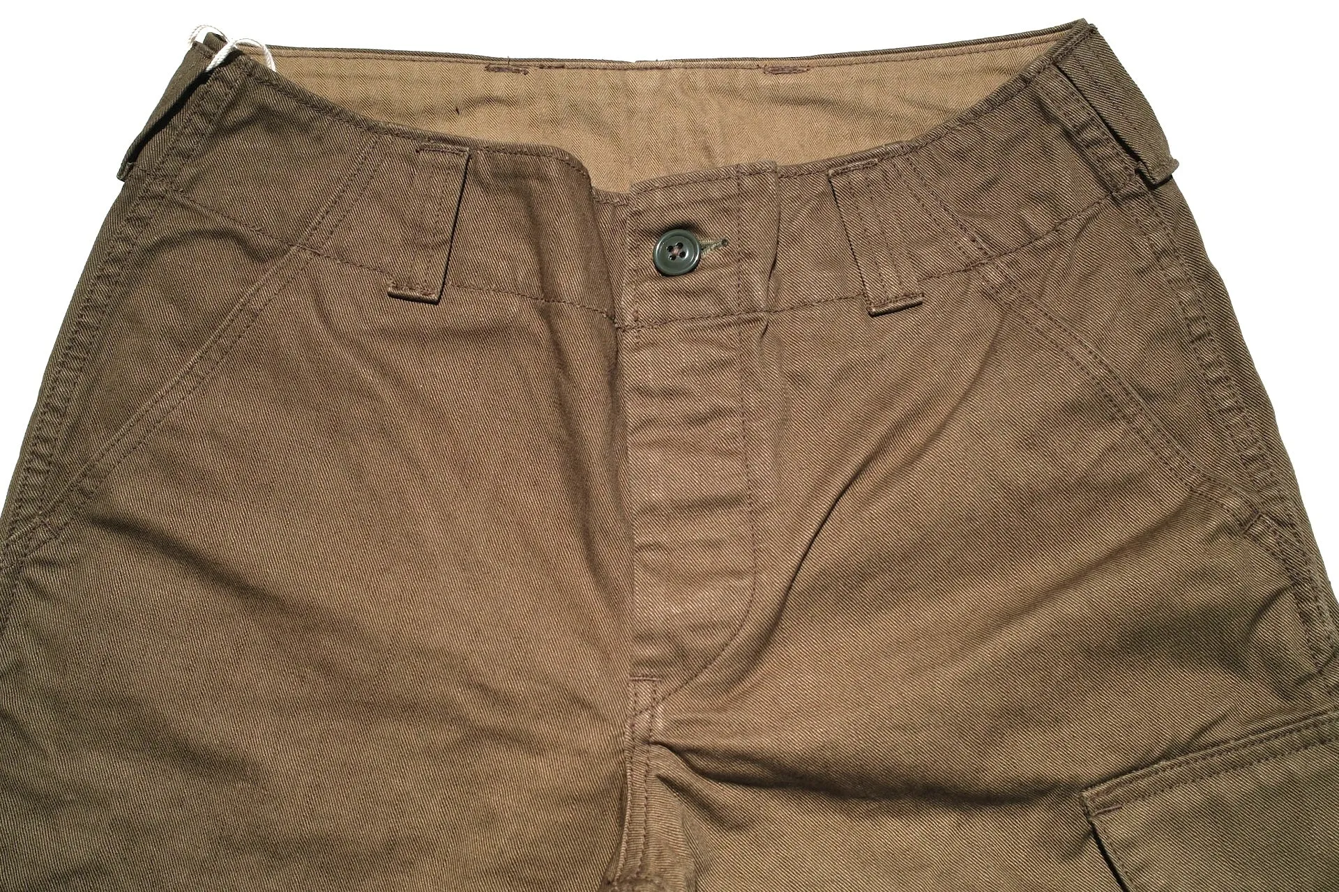 Freewheelers Heavyweight Cotton Drill "Aviators' Trousers" (Dark Olive)