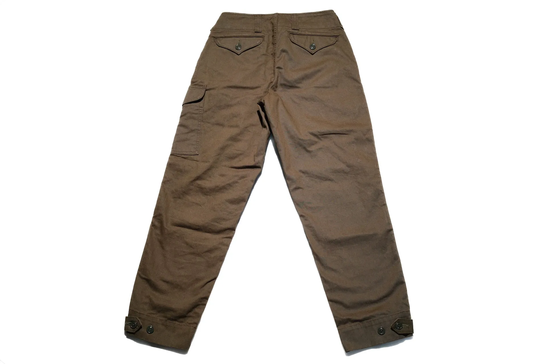 Freewheelers Heavyweight Cotton Drill "Aviators' Trousers" (Dark Olive)