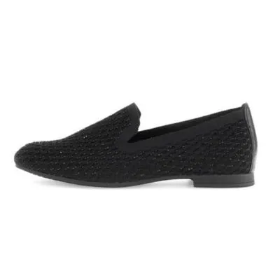 Gabor 65.216.47 Stretch/Lammnappa Black Glitter Women's Dress Shoes