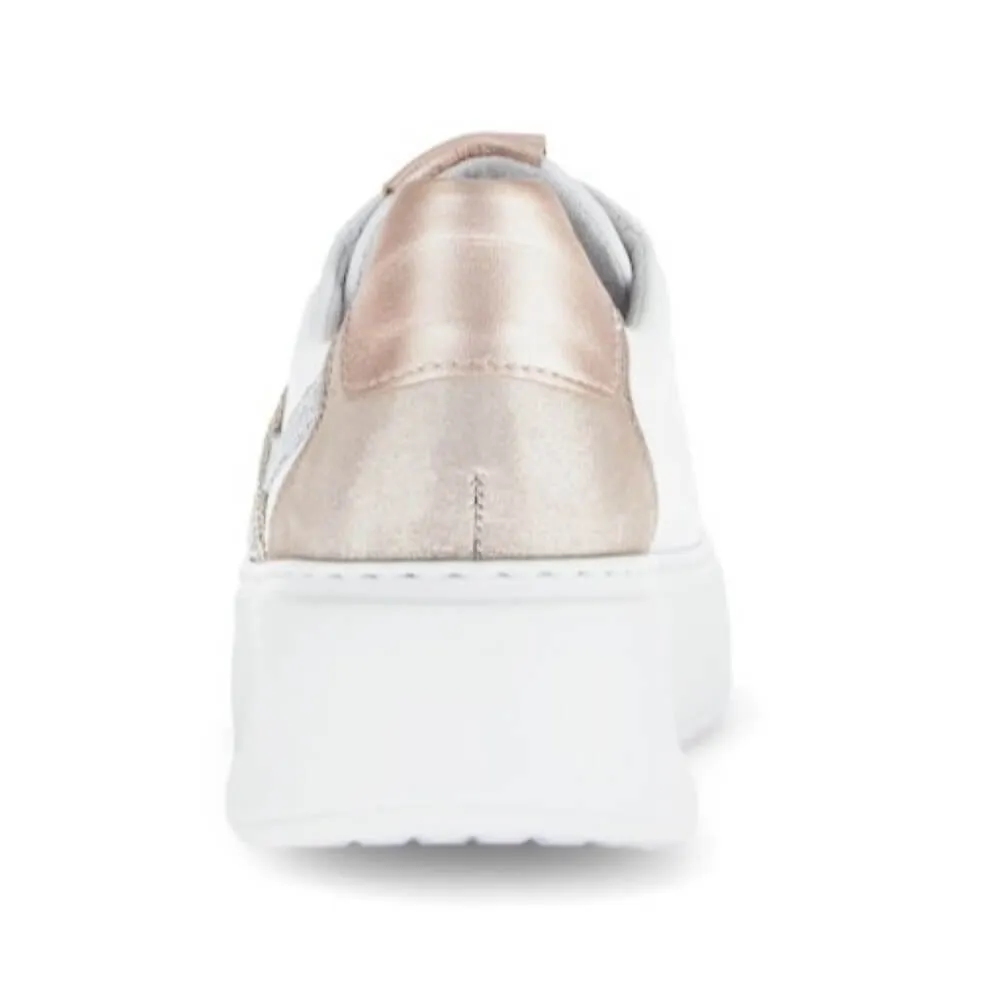 Gabor Envy Platform Sneakers 66.486-WHITE GOLD