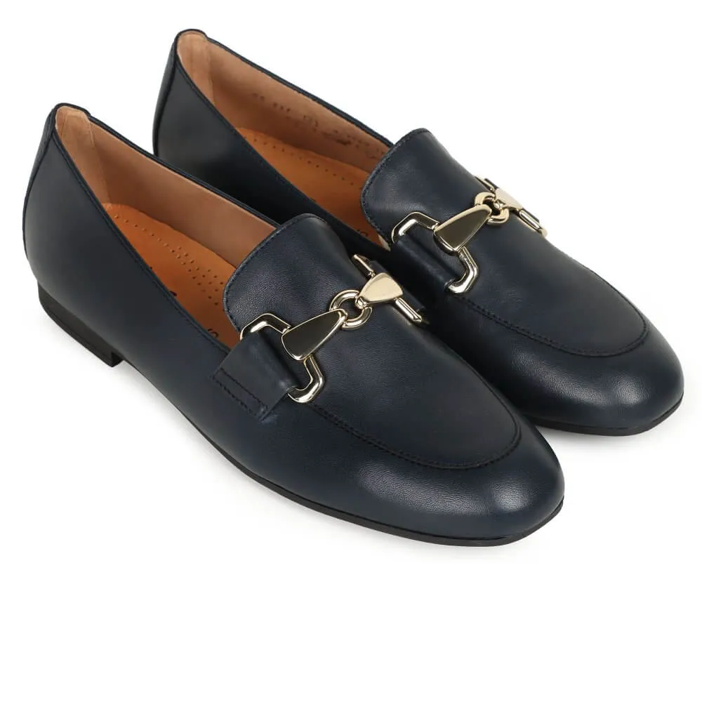 Gabor Jangle Leather Loafer 65.211-NAVY