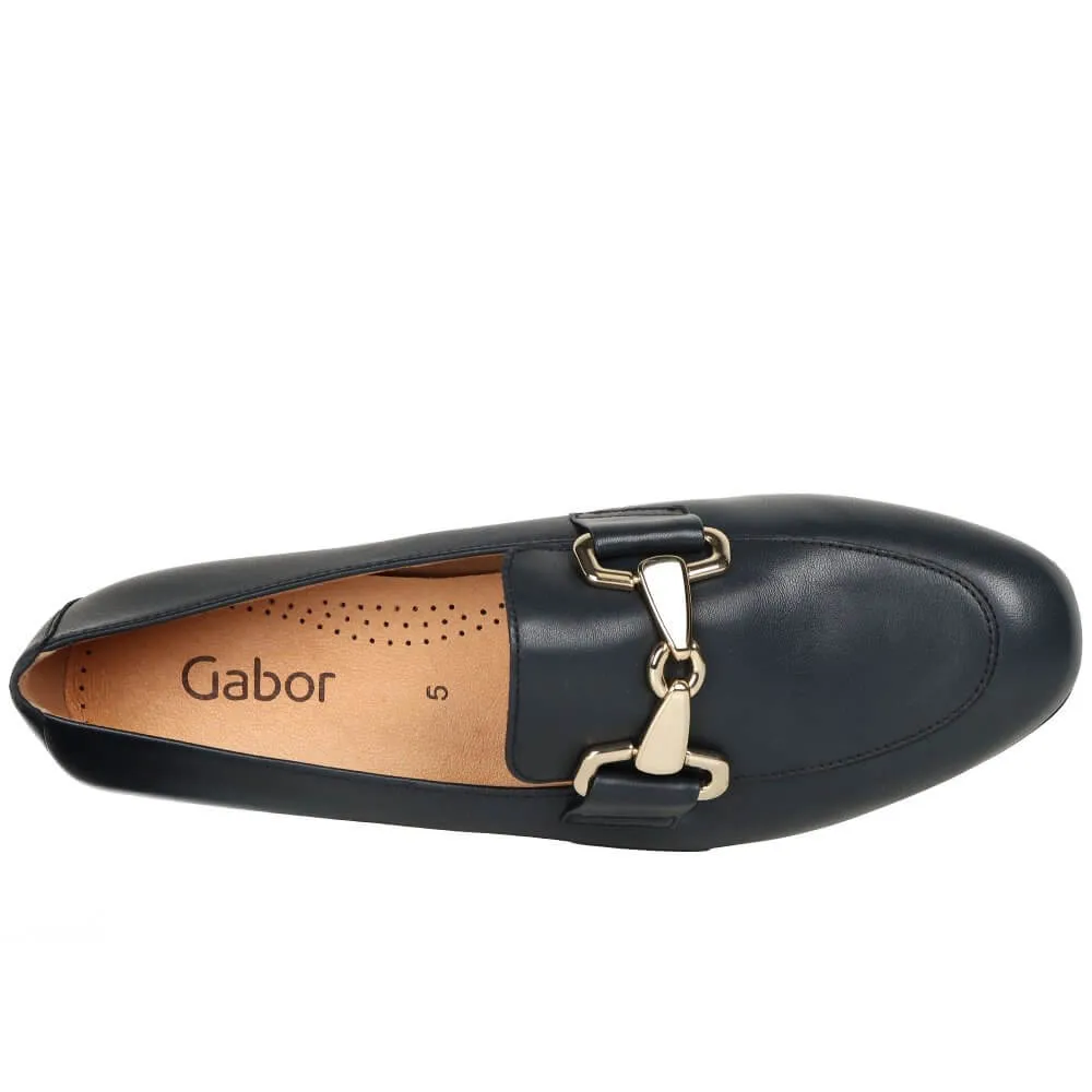Gabor Jangle Leather Loafer 65.211-NAVY