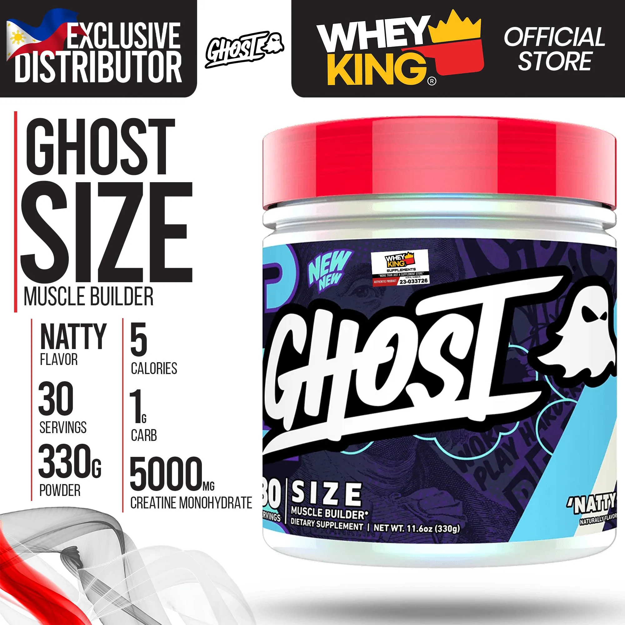 Ghost Lifestyle Size Muscle Builder