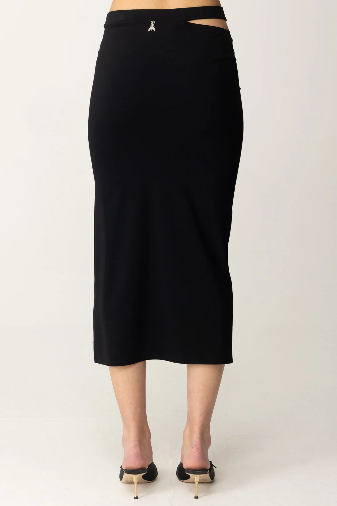 Gonna Midi Aderente con Cut-out Laterale