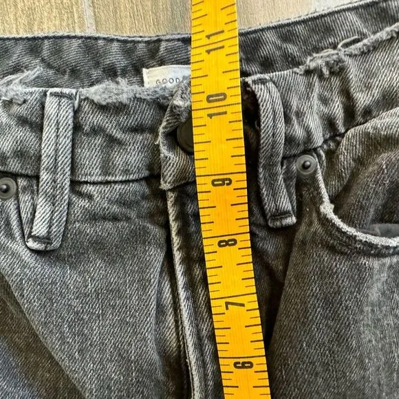 Good American GOOD HERITAGE Icon Straight Black size 4 27