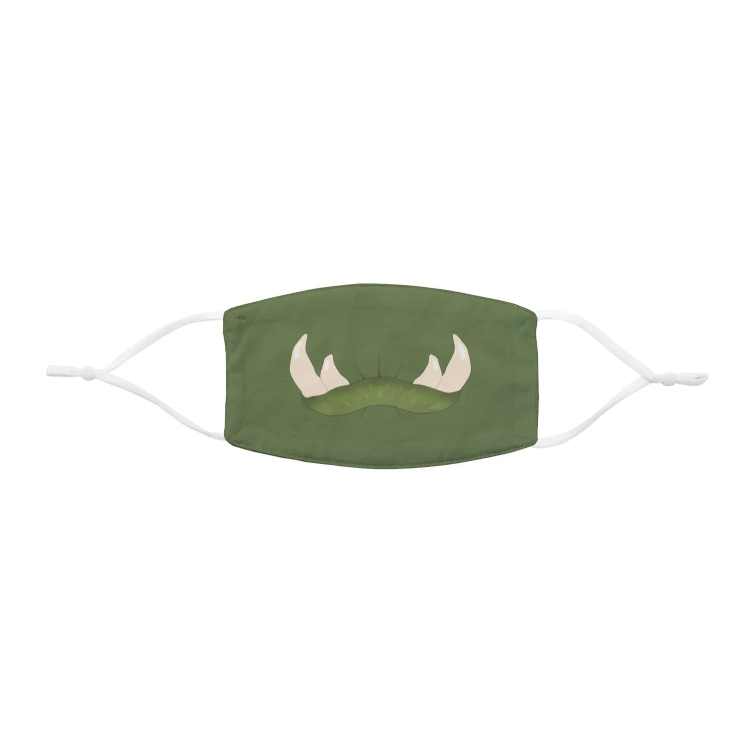 Green Orc Mouth Snug-Fit Fabric Face Mask