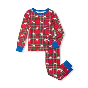 Hatley Organic Pajama Set - Elk Plaid