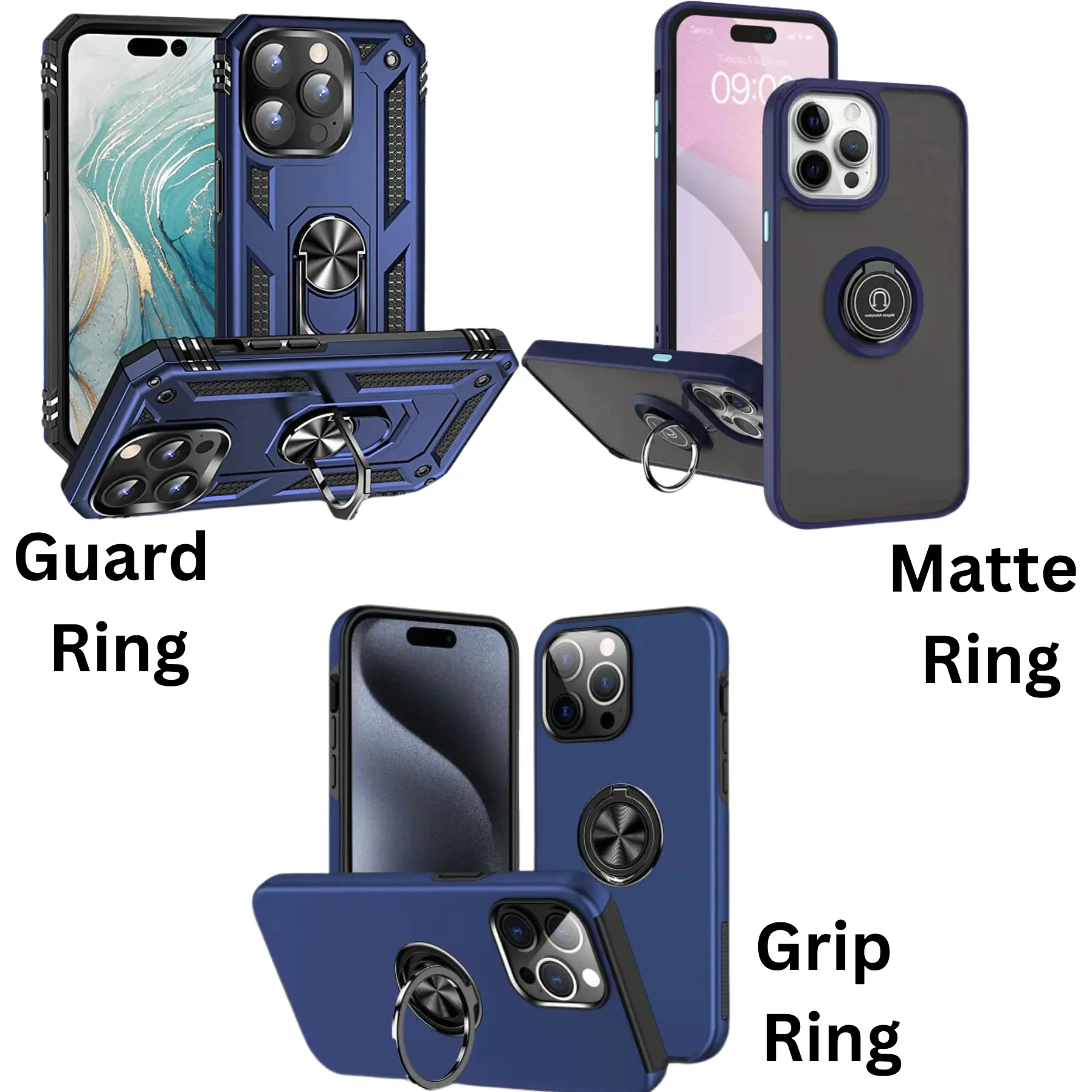 iP 14 Pro/15 Pro ALL Ring Cases