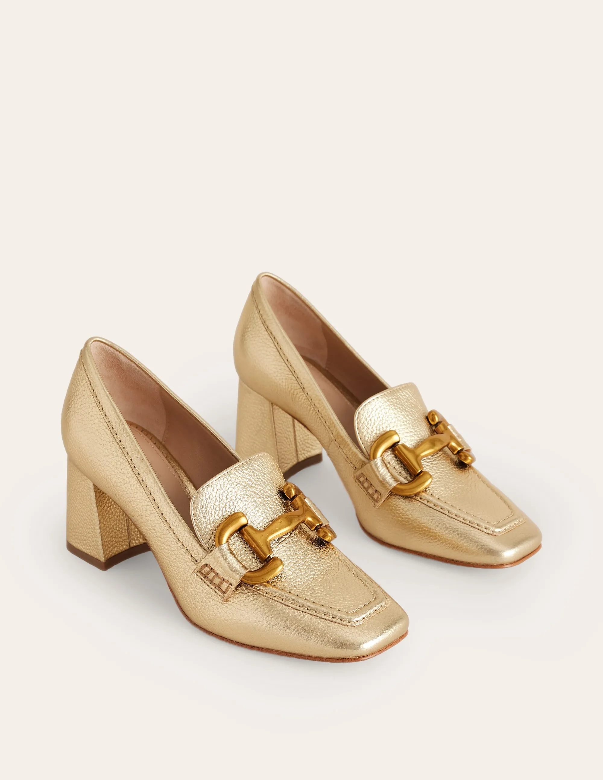 Iris Absatz-Loafer mit Trensendetail-Aquamarine Bunny
