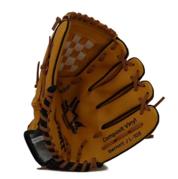 JL-120-baseball glove, outfiled, REG size 12" brown TAN