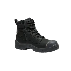 KingGee Men's Comfortmax 6 EH Zip Sided Boots - Black