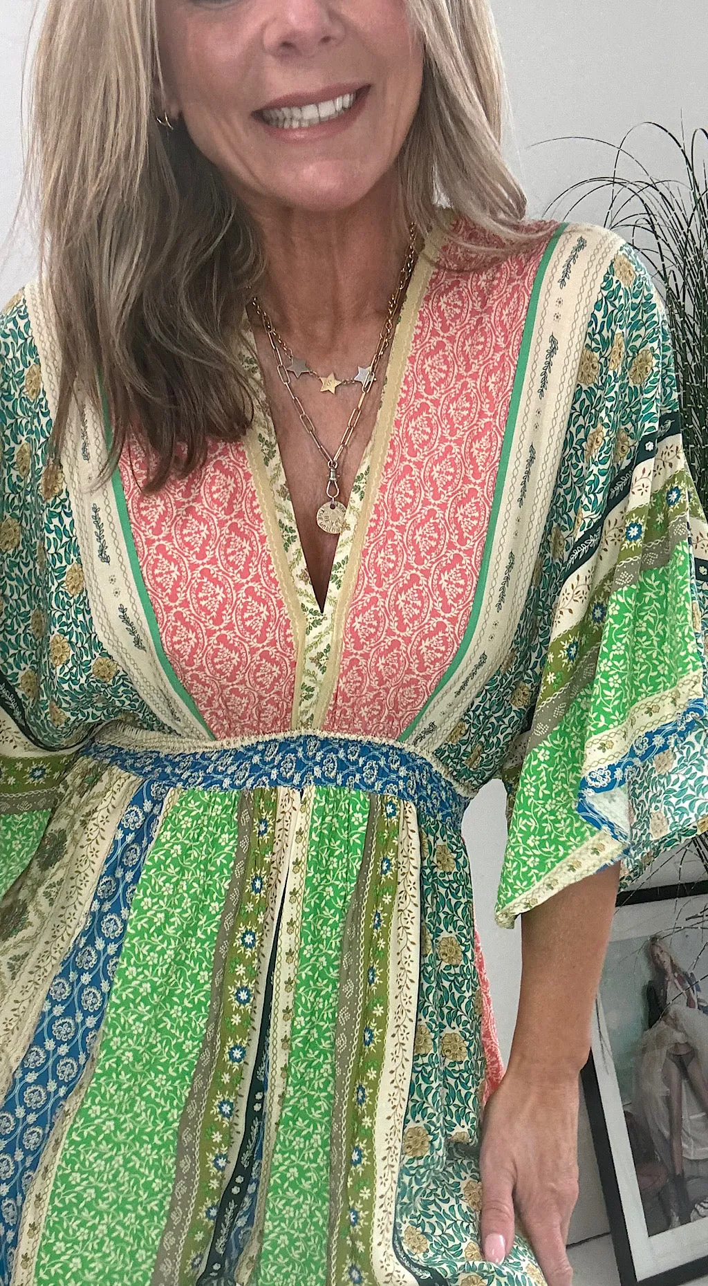 Last queen vintage floral jumpsuit green