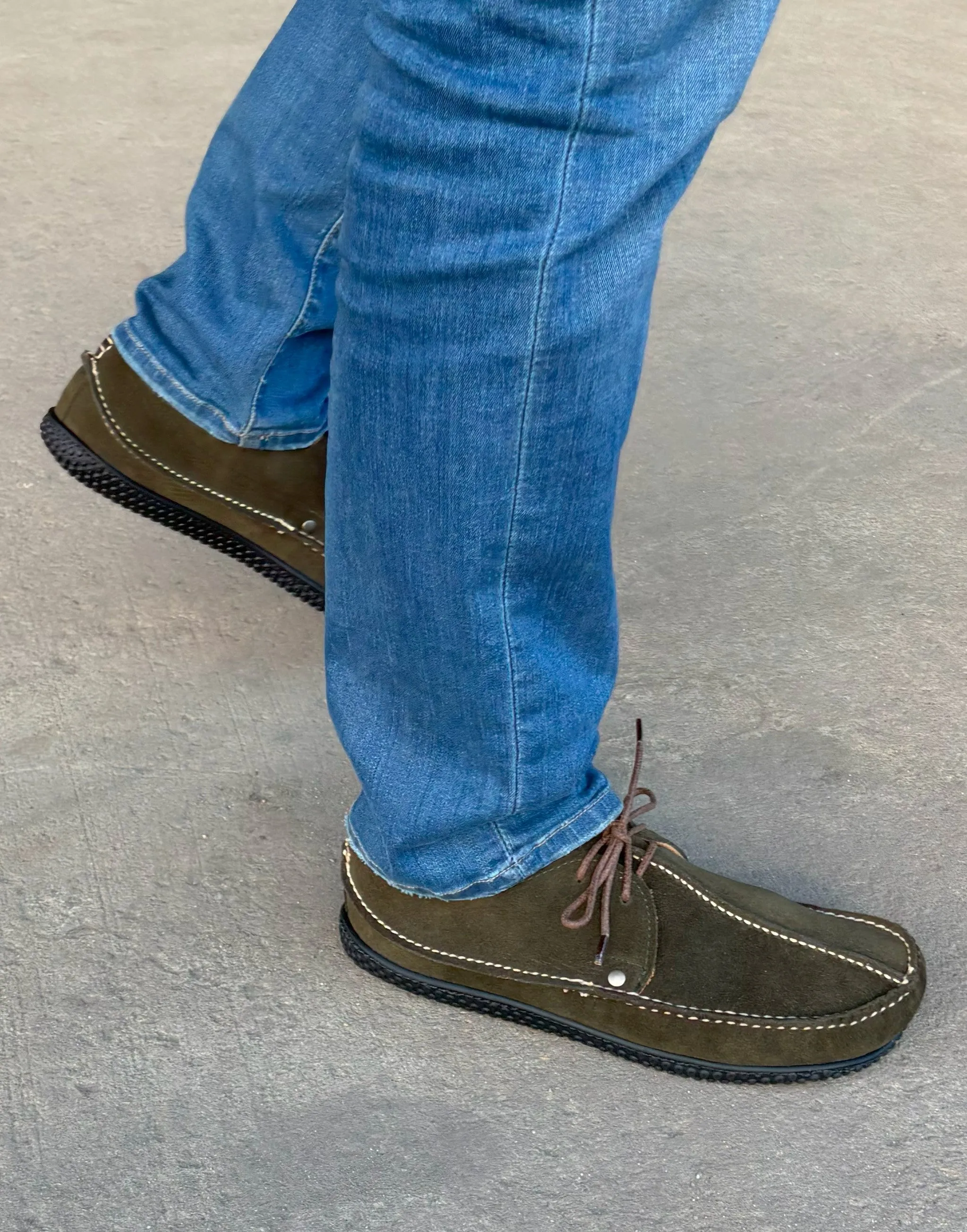 LE Meridian - EXERSOLE® by Quoddy "Barefoot": Forest Suede
