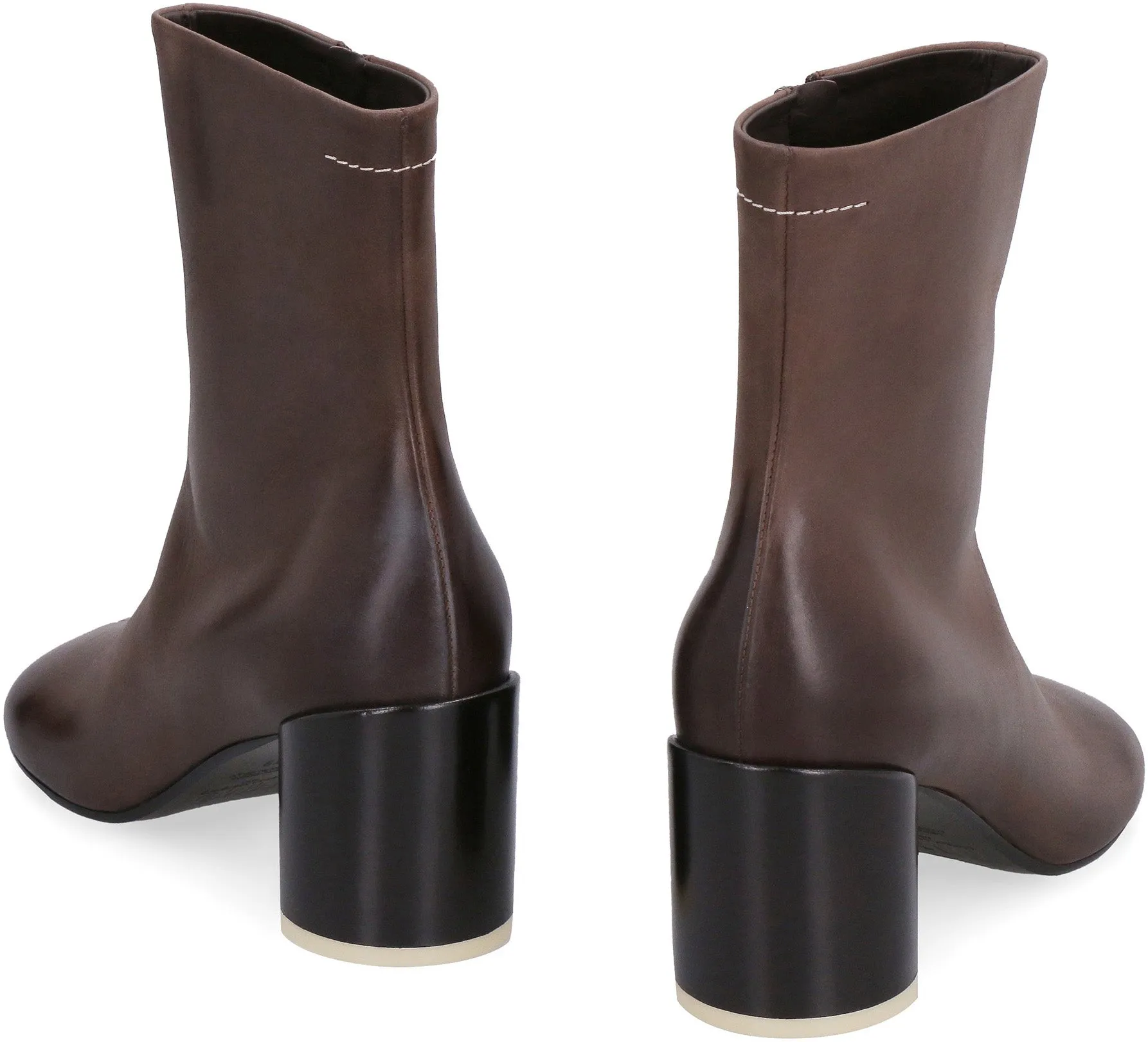 Leather ankle boots