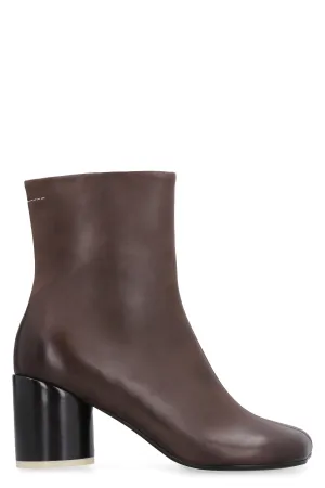 Leather ankle boots