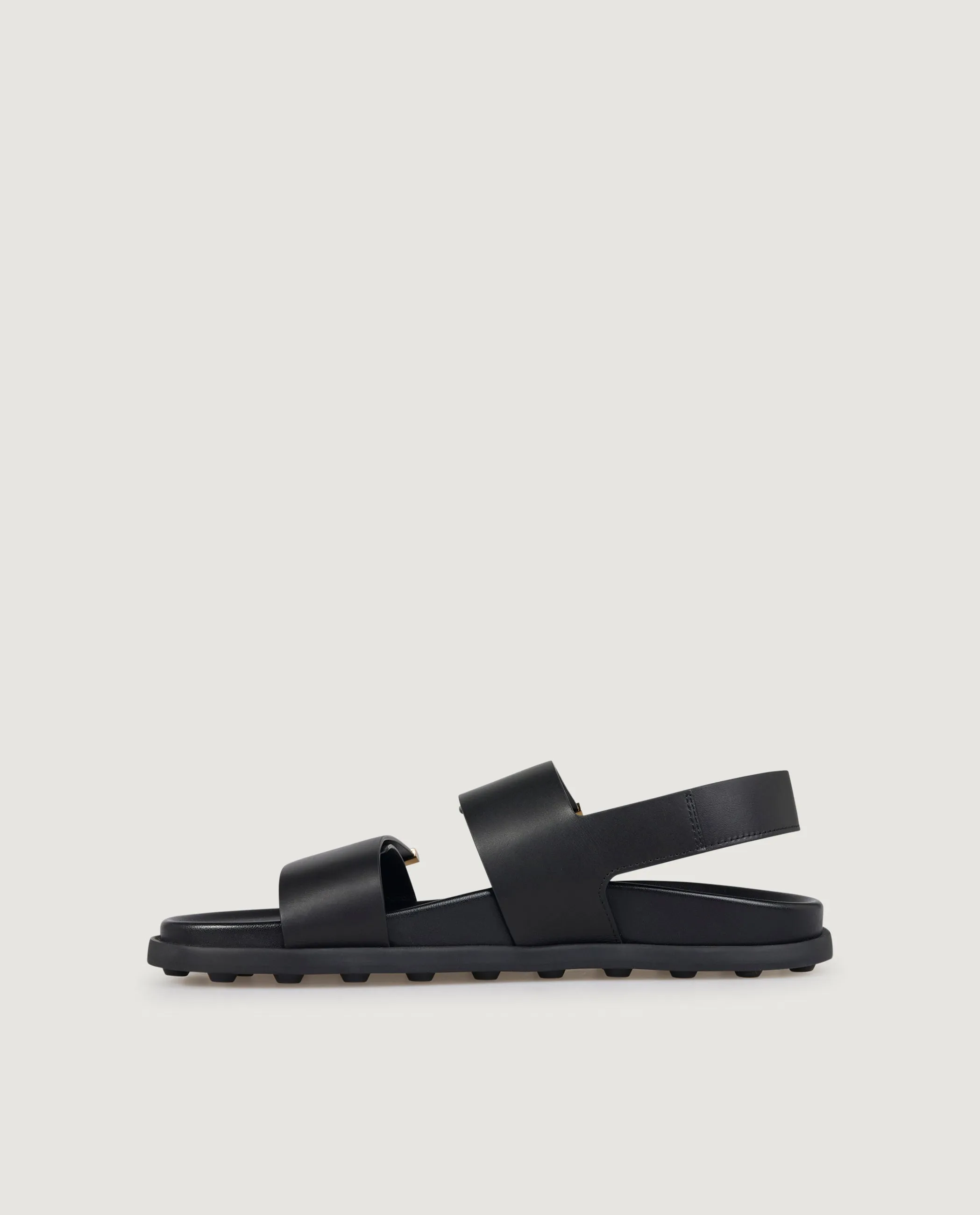 Lederen Sandalen - Zwart