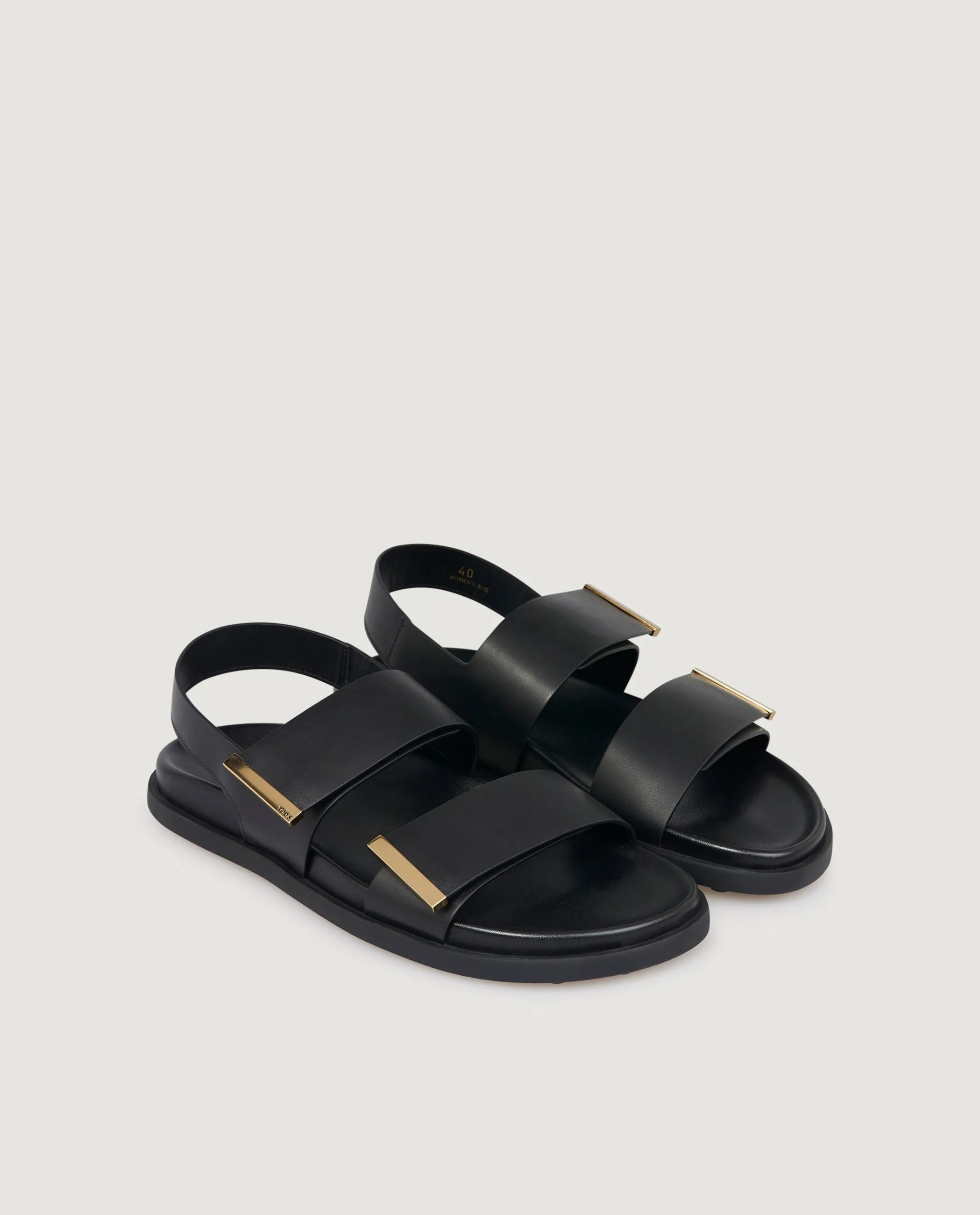 Lederen Sandalen - Zwart