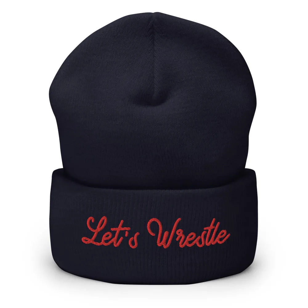 Let's Wrestle Write-off Cuffed Beanie