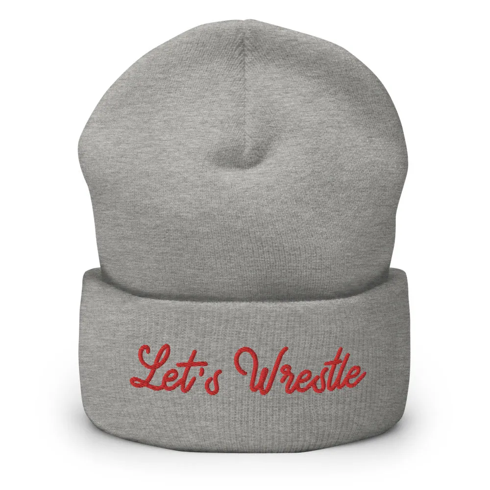 Let's Wrestle Write-off Cuffed Beanie