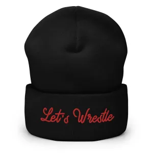 Let's Wrestle Write-off Cuffed Beanie