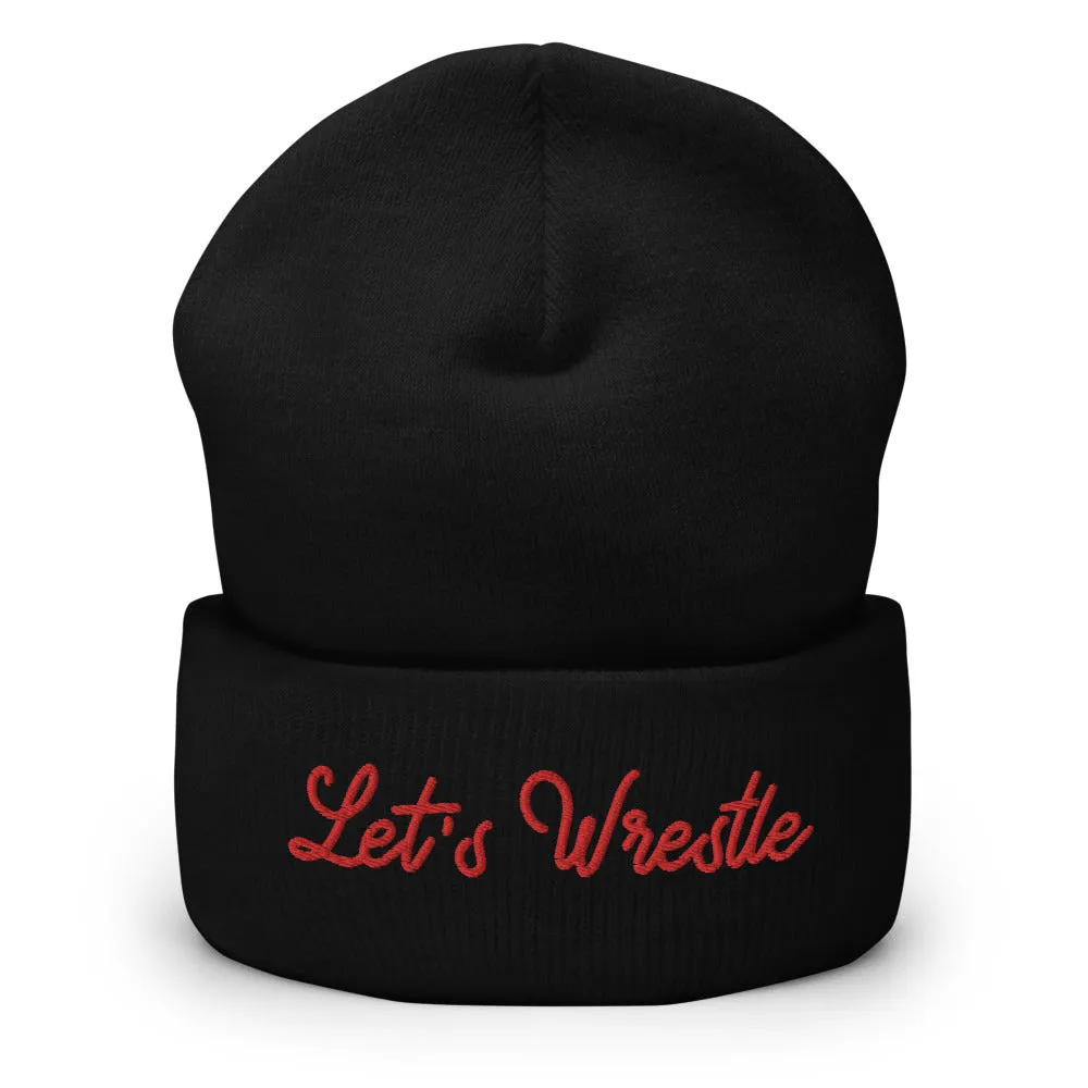 Let's Wrestle Write-off Cuffed Beanie