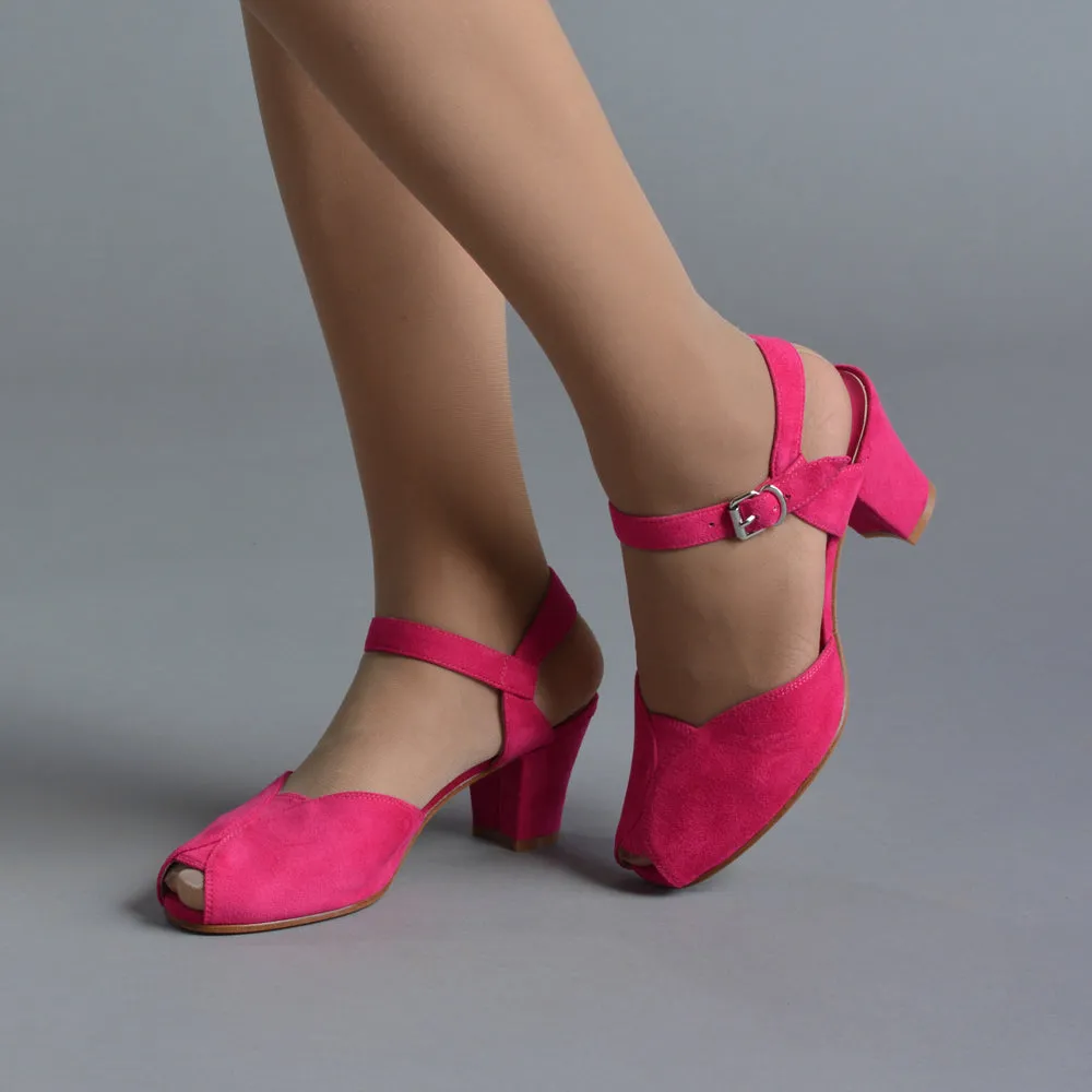 Lido Vintage Sandals (Hot Pink)