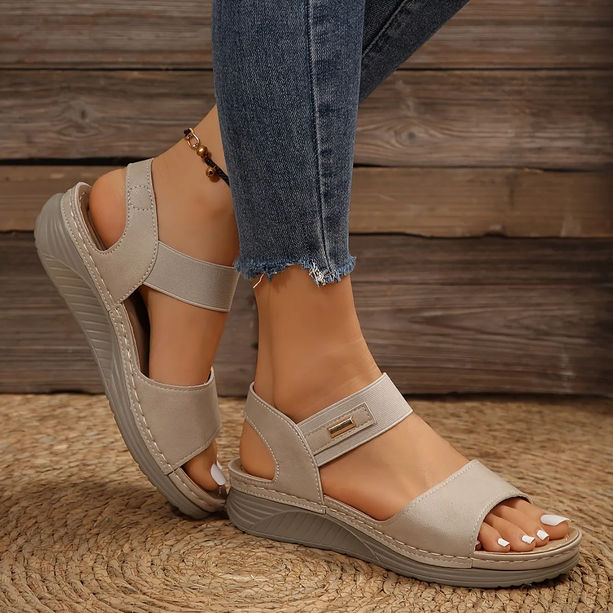 Lina™ | Casual Comfort Wedge Sandals