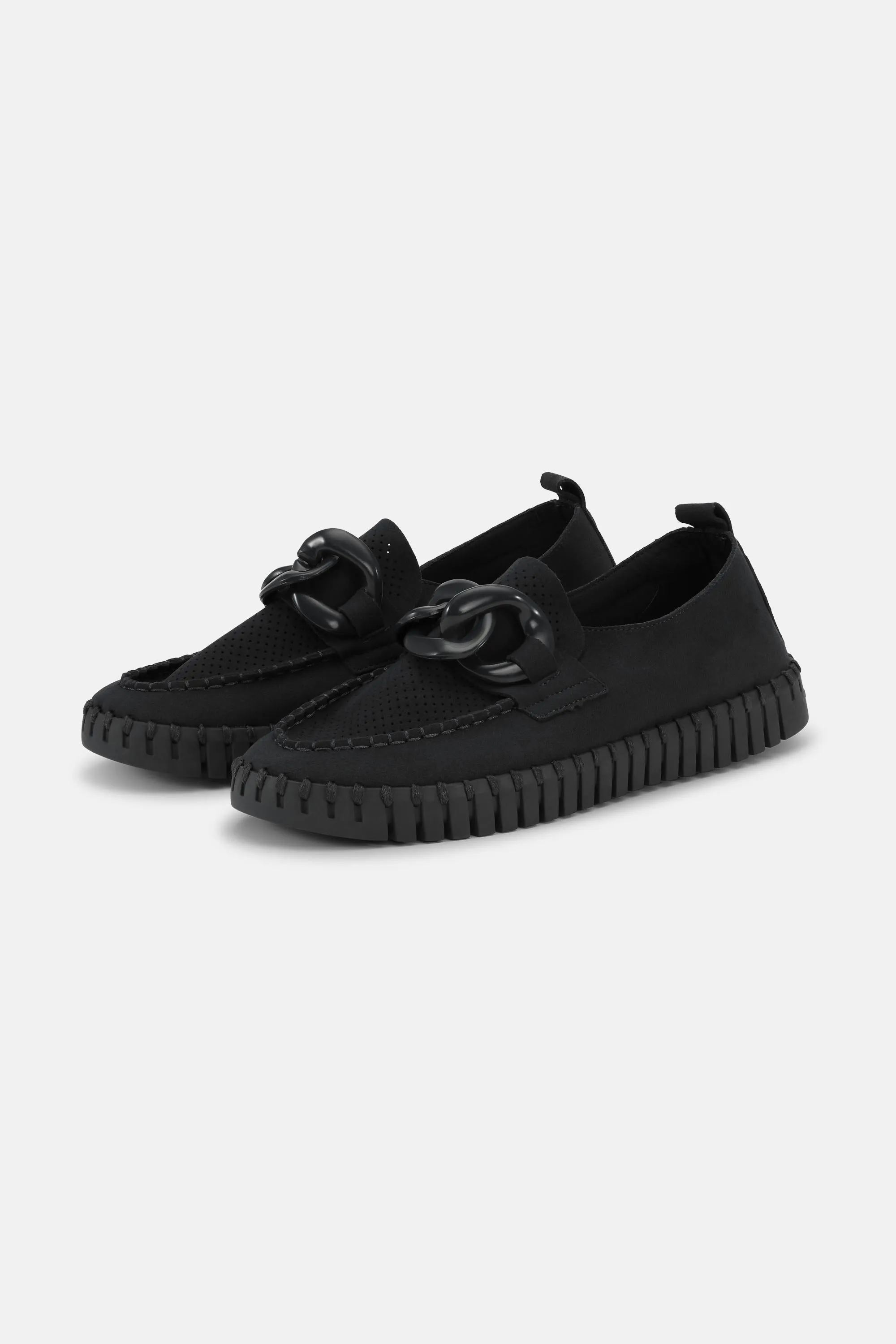 Loafers - Black Black