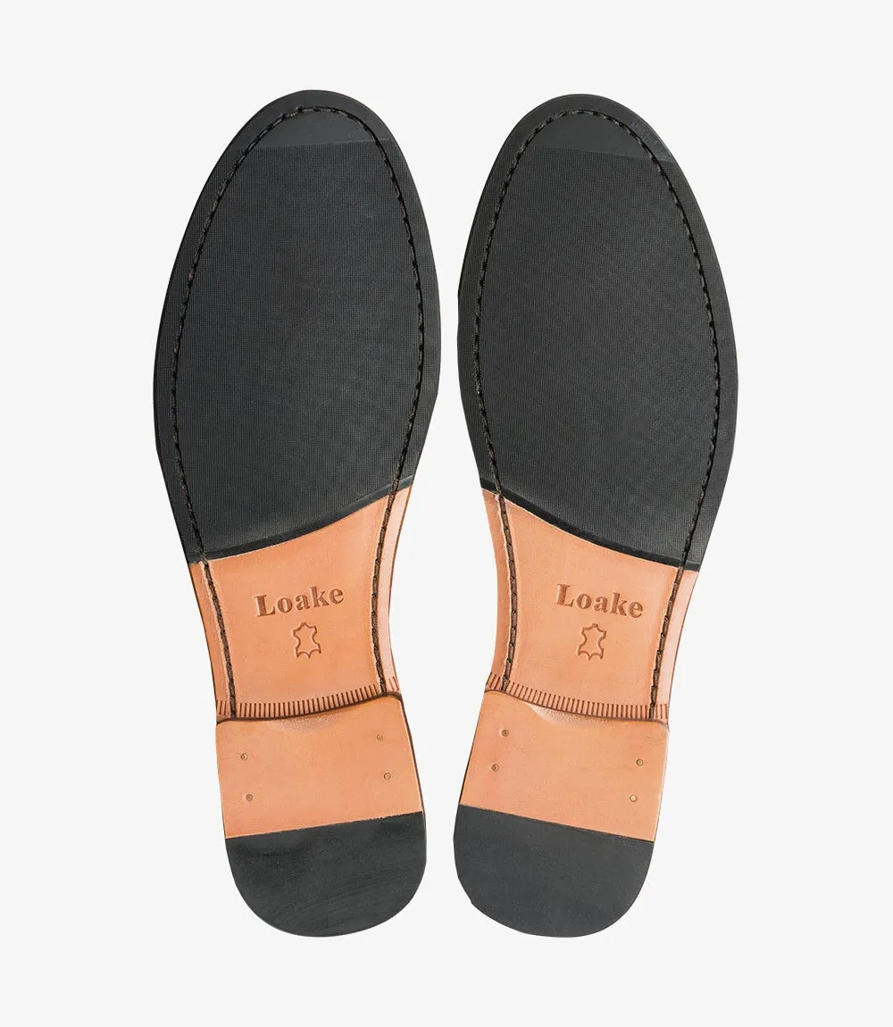 LOAKE Jefferson Loafer Shoe - Brown Suede