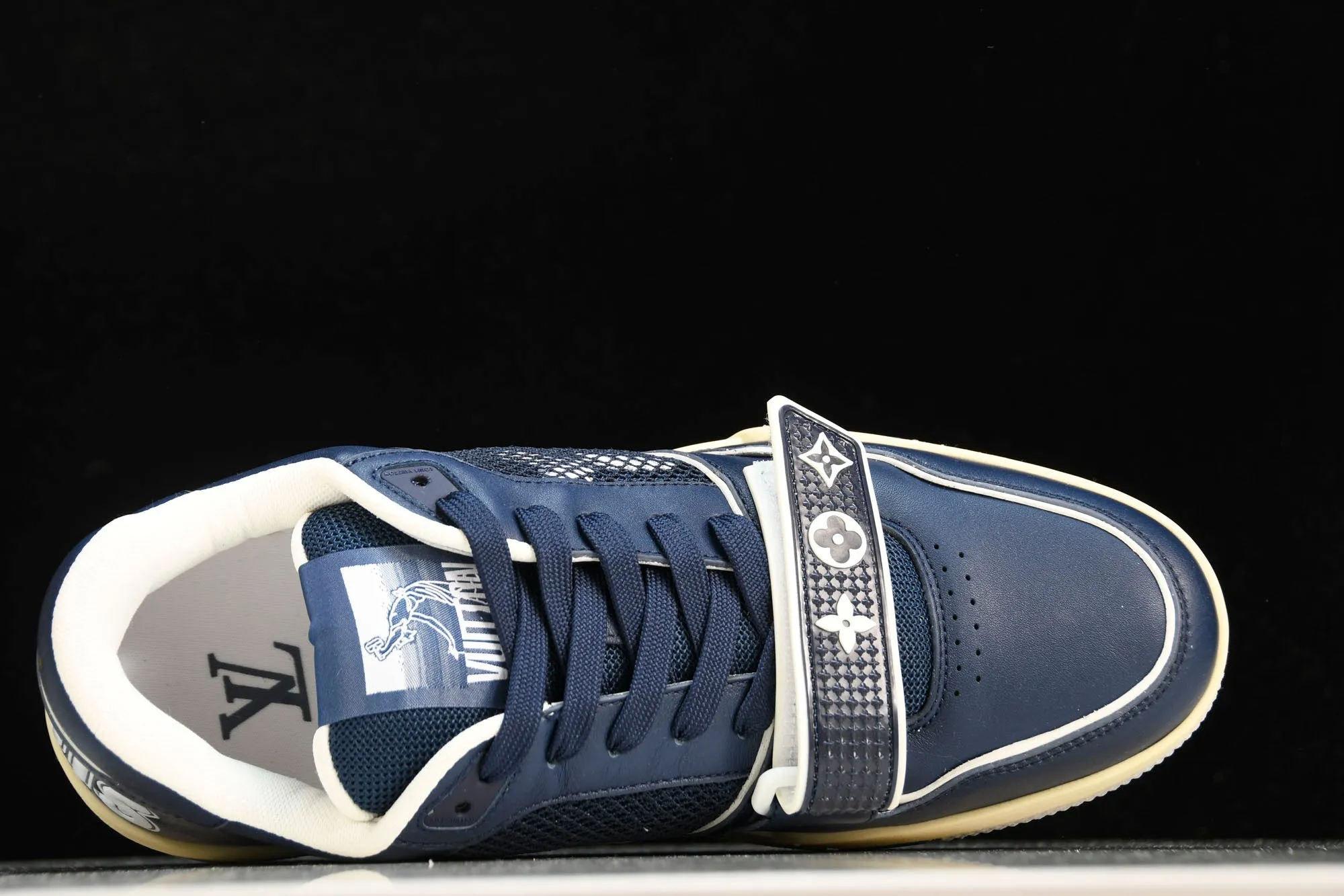 Louis Vuittоп Trainer Low Velcro Strap 'Navy Mesh'