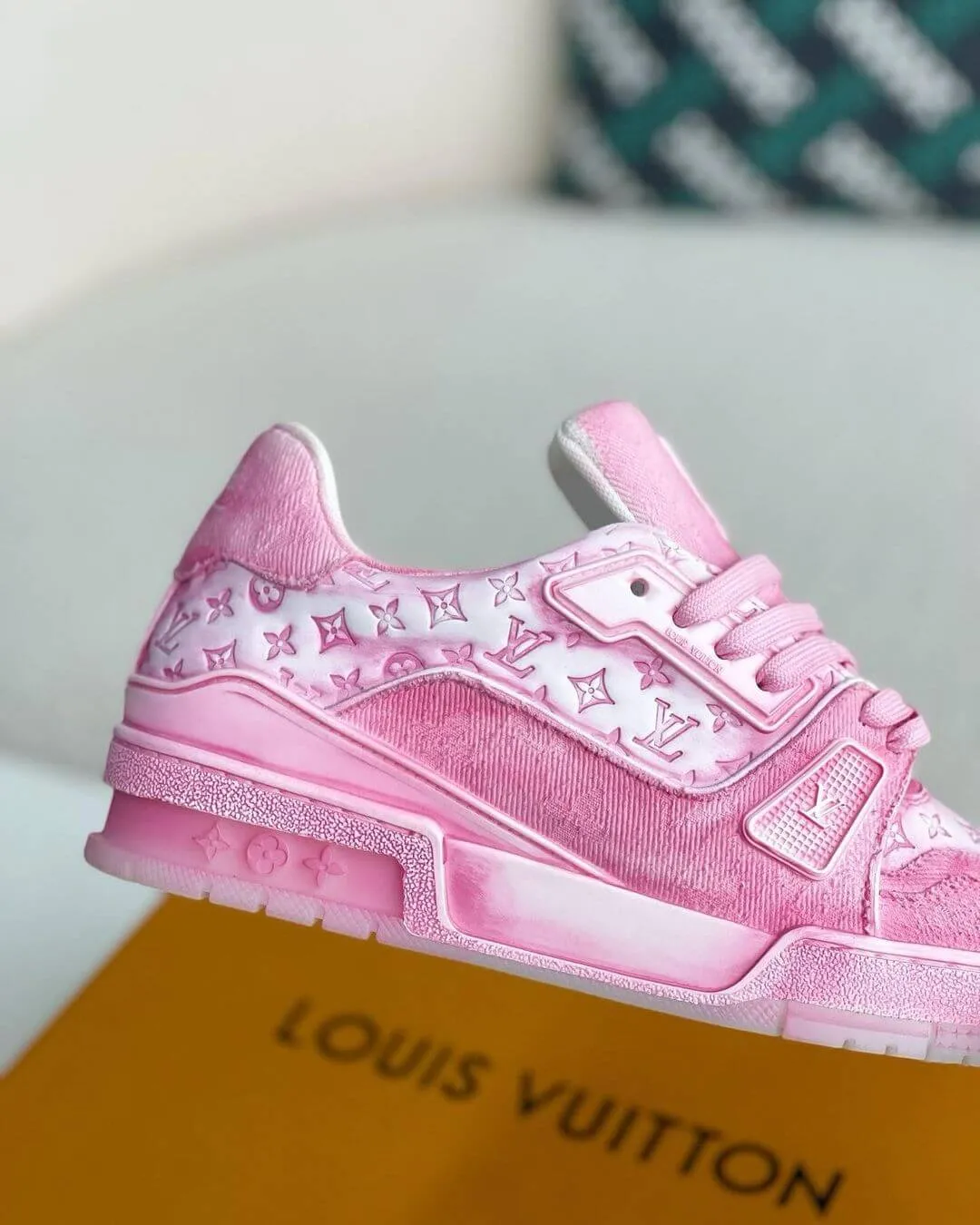 Louis Vuitton LV Pink Trainer Sneaker