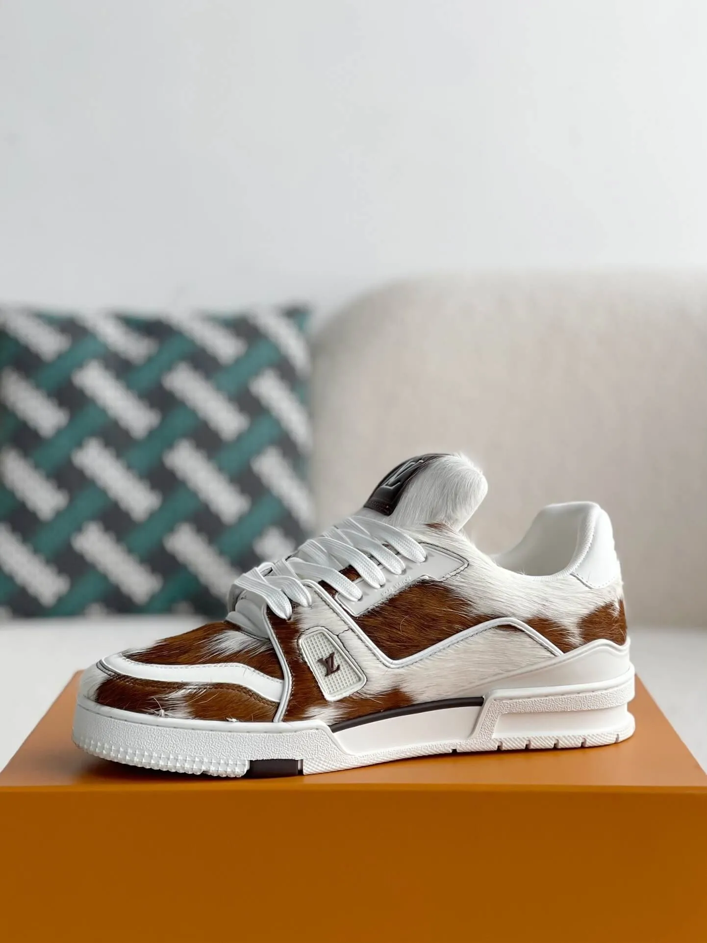 Louis Vuitton LV Trainer #54 Brown Pony Sneaker