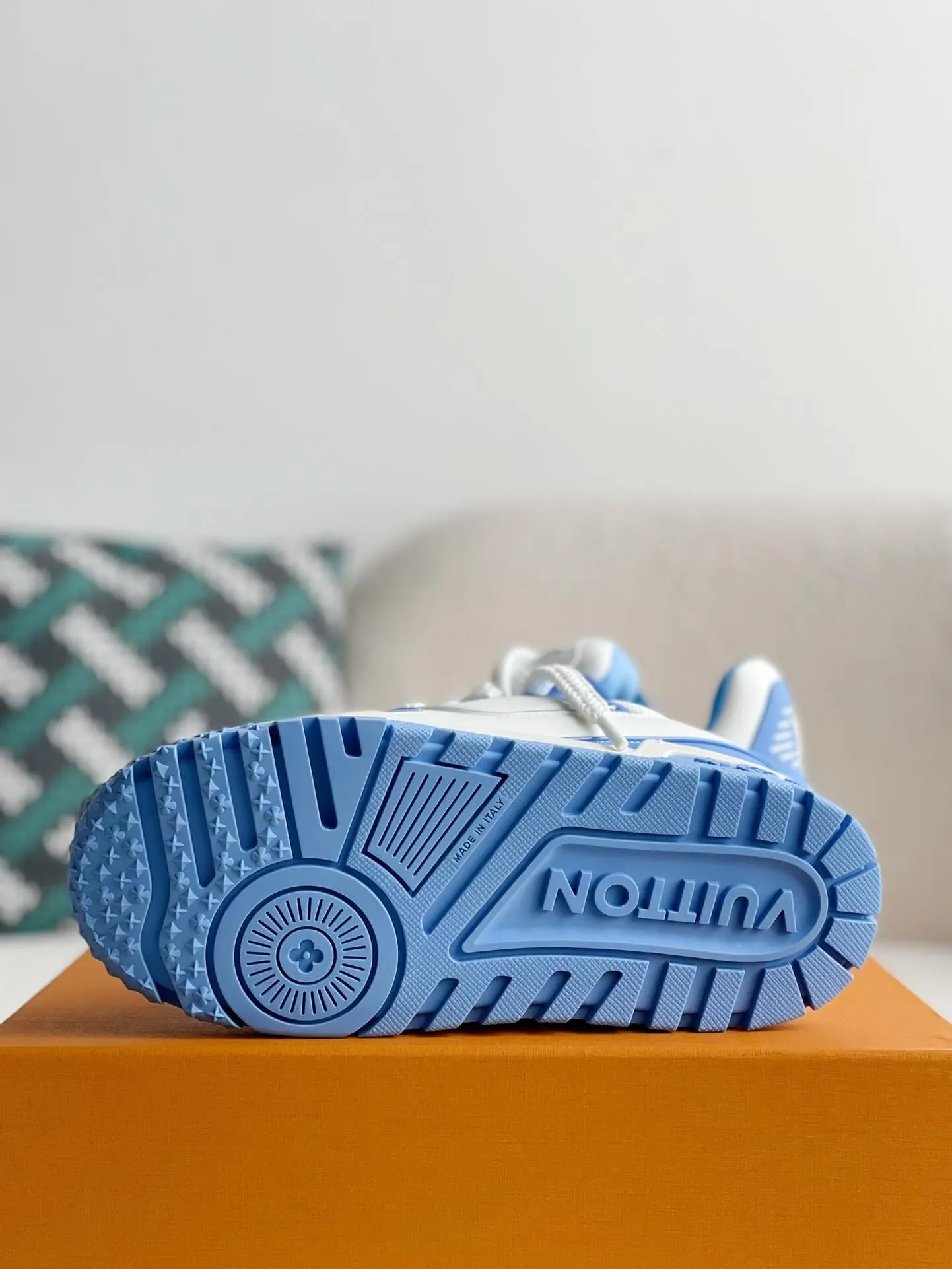 Louis Vuitton LV Trainer White Blue Maxi Sneaker