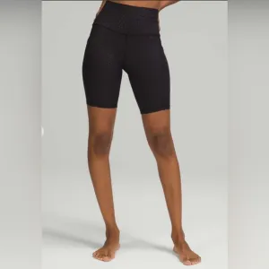 Lululemon Align High Rise Short with Pockets 8&quot; Jewel Emboss Black