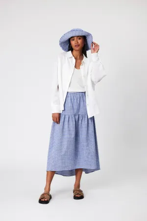 Madrid Skirt - Denim Stripe