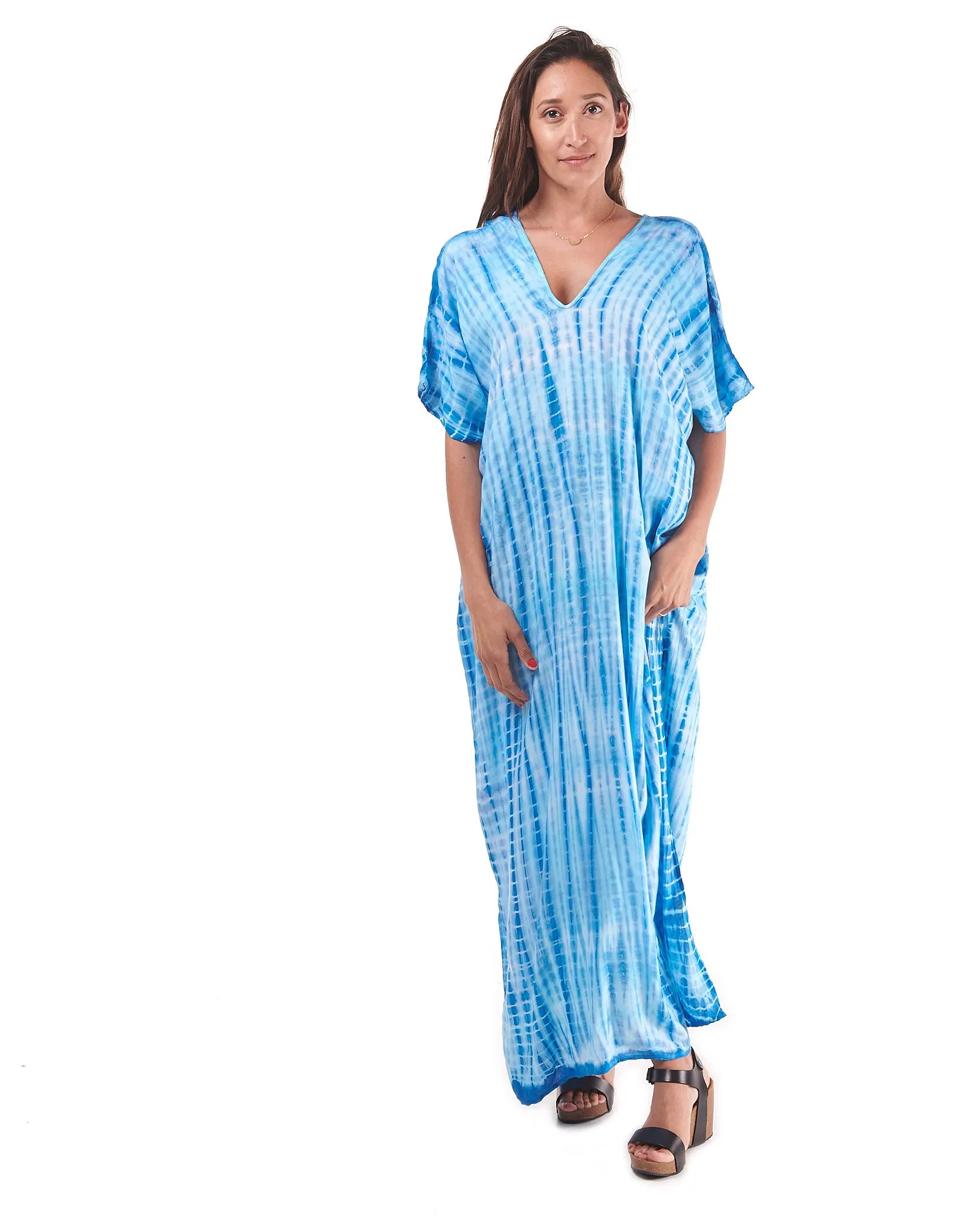 Maxi Kaftan V Neck Dress