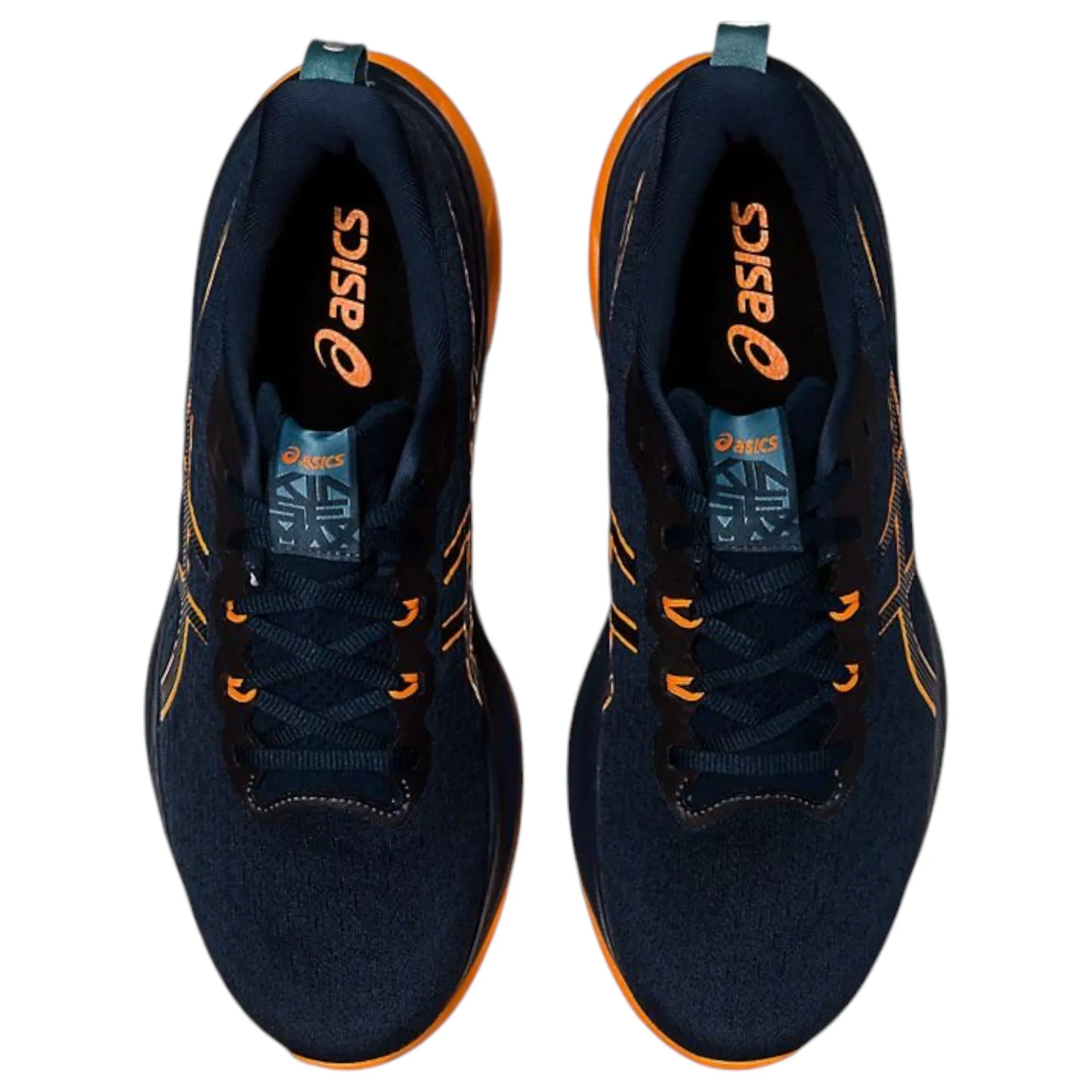 Mens Asics Gel-Kinsei Max French Blue/ Bright Orange Athletic Running Shoes