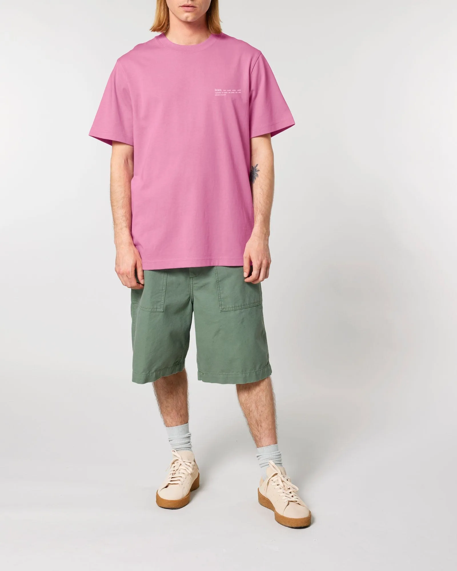 Men's Organic Cotton Relaxed Fit T-shirt | Azalea Pink