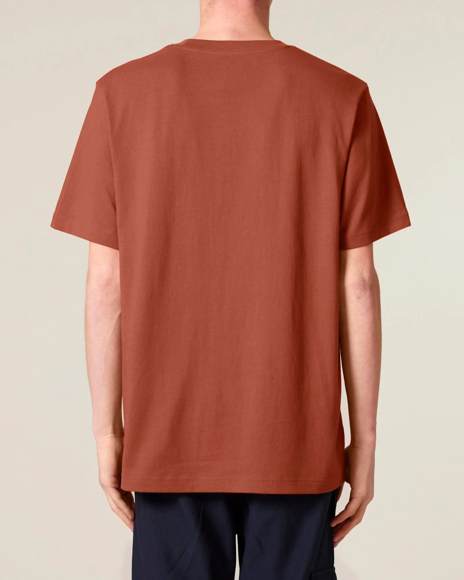 Men's Organic Cotton Relaxed Fit T-shirt | Clay Brown